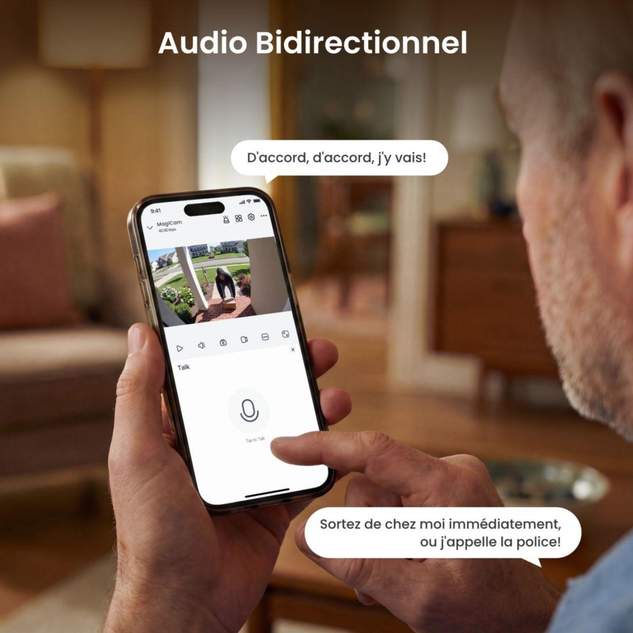 Voir la diapositive 5 : REOLINK Caméra de surveillance Magic B210 Blanc