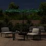Voir la diapositive 3 : VIDAXL Parasol de jardin a double tete avec LED vert 316x240 cm