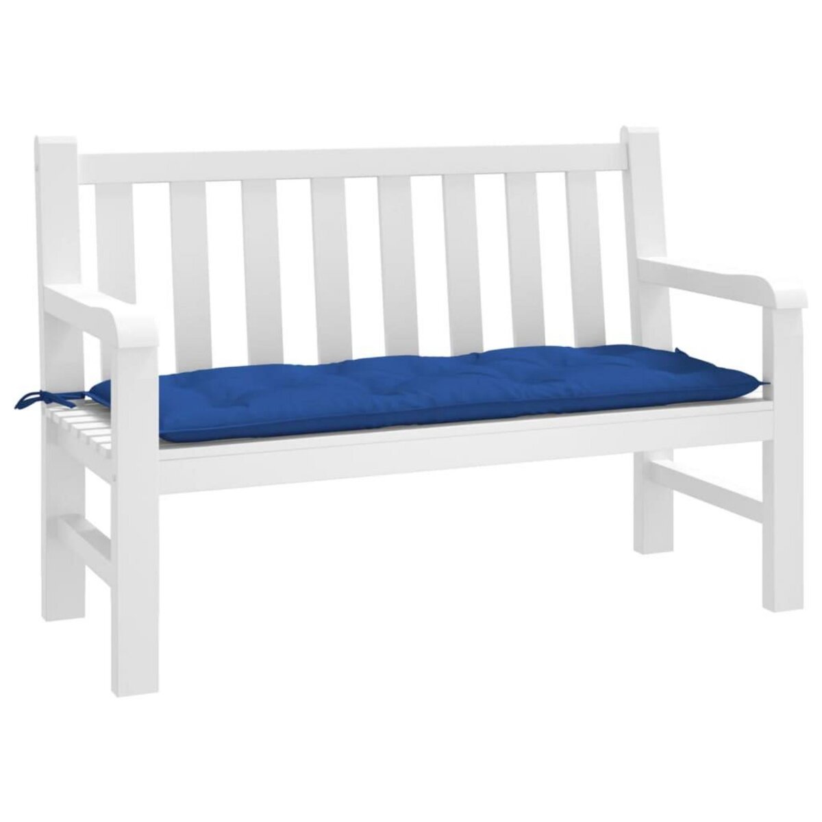 VIDAXL Coussin de banc de jardin bleu 120x50x7 cm tissu oxford