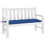 Voir la diapositive 1 : VIDAXL Coussin de banc de jardin bleu 120x50x7 cm tissu oxford