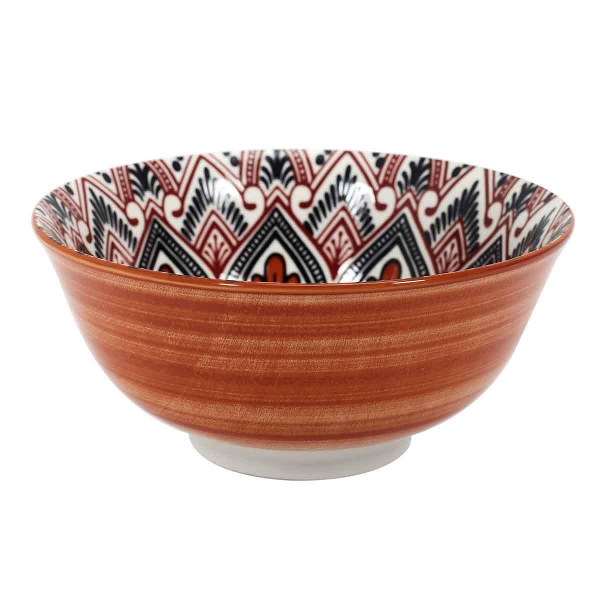 The Home Deco Factory Coupelle en céramique  mandala  57cl orange