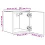 Voir la diapositive 6 : VIDAXL Meuble TV mural Blanc brillant 30,5x30x30 cm