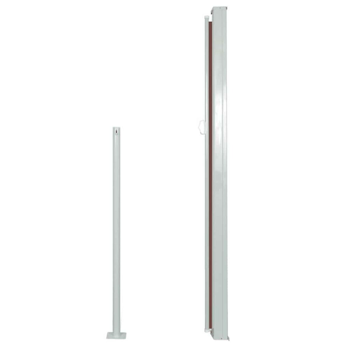 VIDAXL Auvent lateral retractable 160 x 500 cm Marron