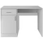 Voir la diapositive 3 : VIDAXL Bureau avec tiroir et placard 100x40x73 cm Blanc