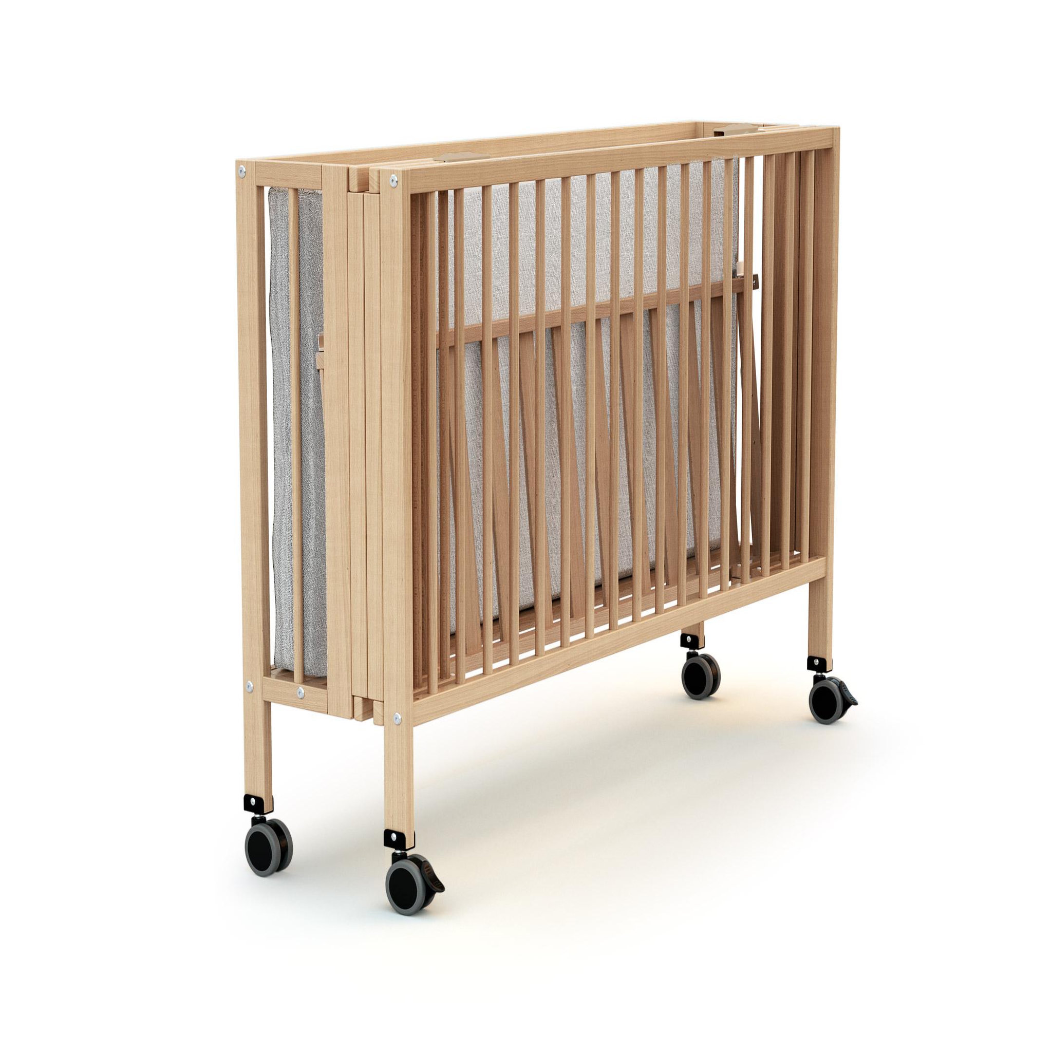 Voir la diapositive 3 : AT4 Lit bébé pliant ESSENTIEL en bois