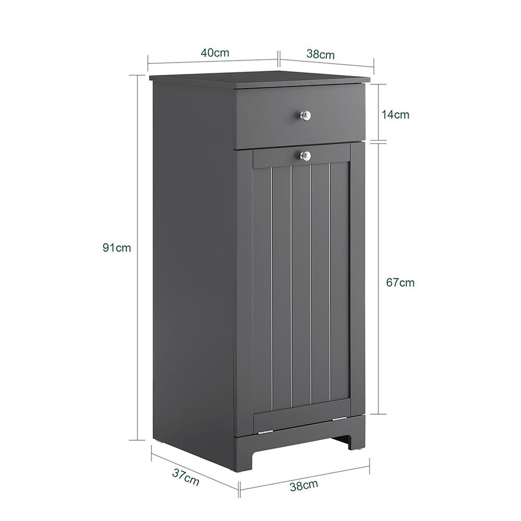 Voir la diapositive 3 : SOBUY SoBuy - Meuble de salle de bain bas avec un tiroir - Moderne - BZR21-II