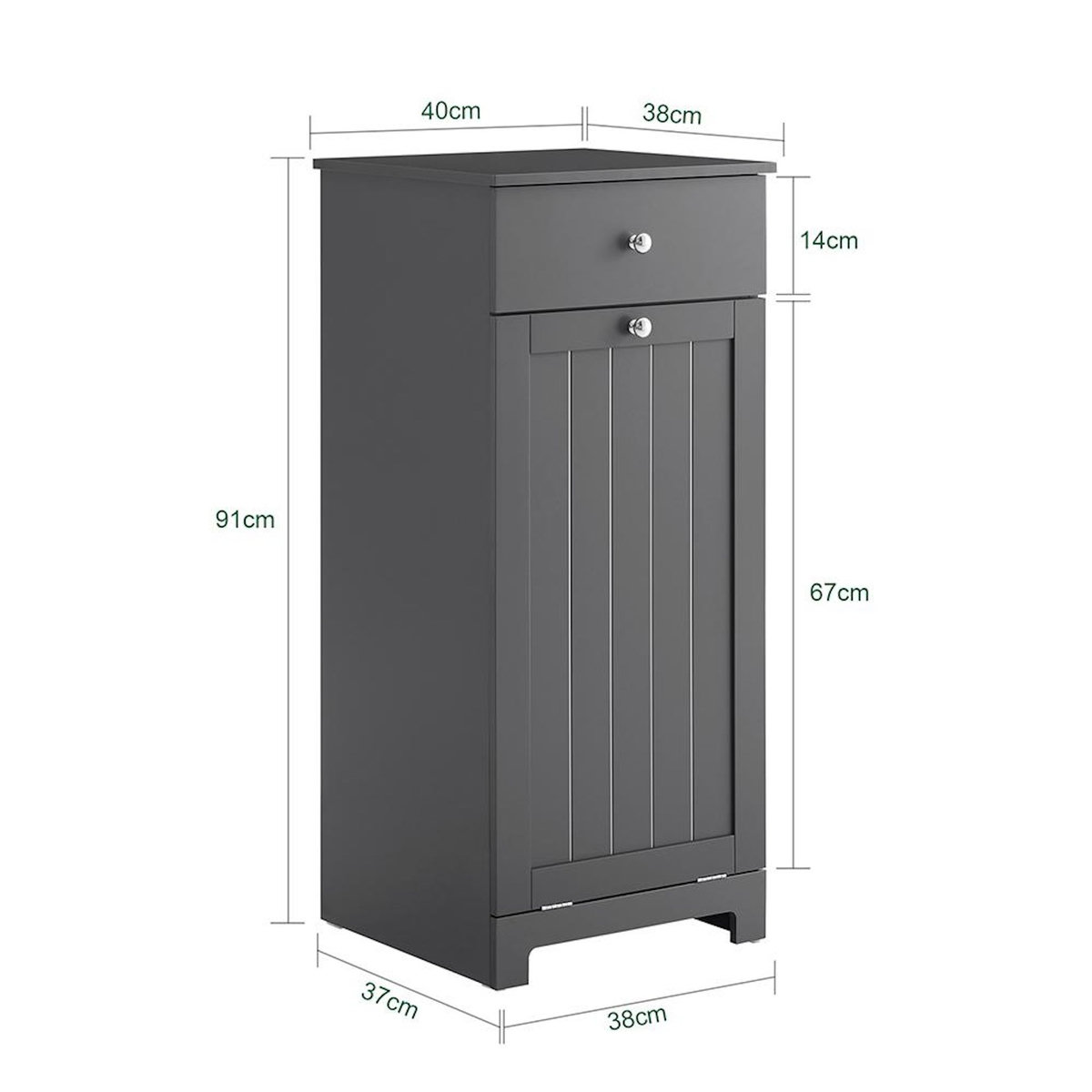 SOBUY SoBuy - Meuble de salle de bain bas avec un tiroir - Moderne - BZR21-II