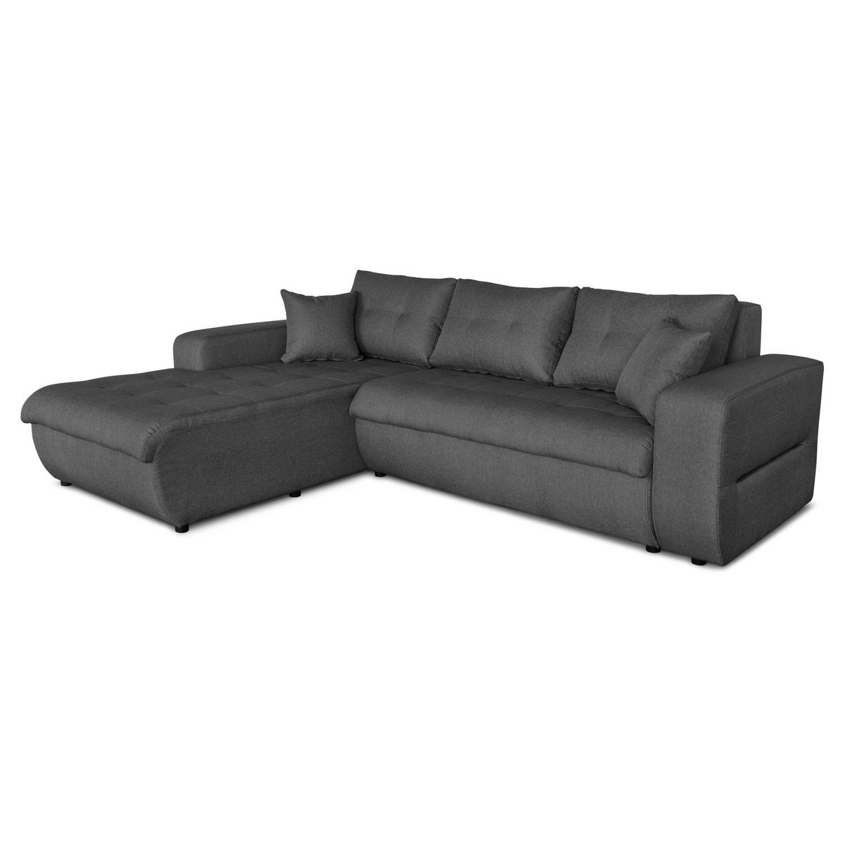 Canapé d'angle gauche convertible CLELIA, 4 places