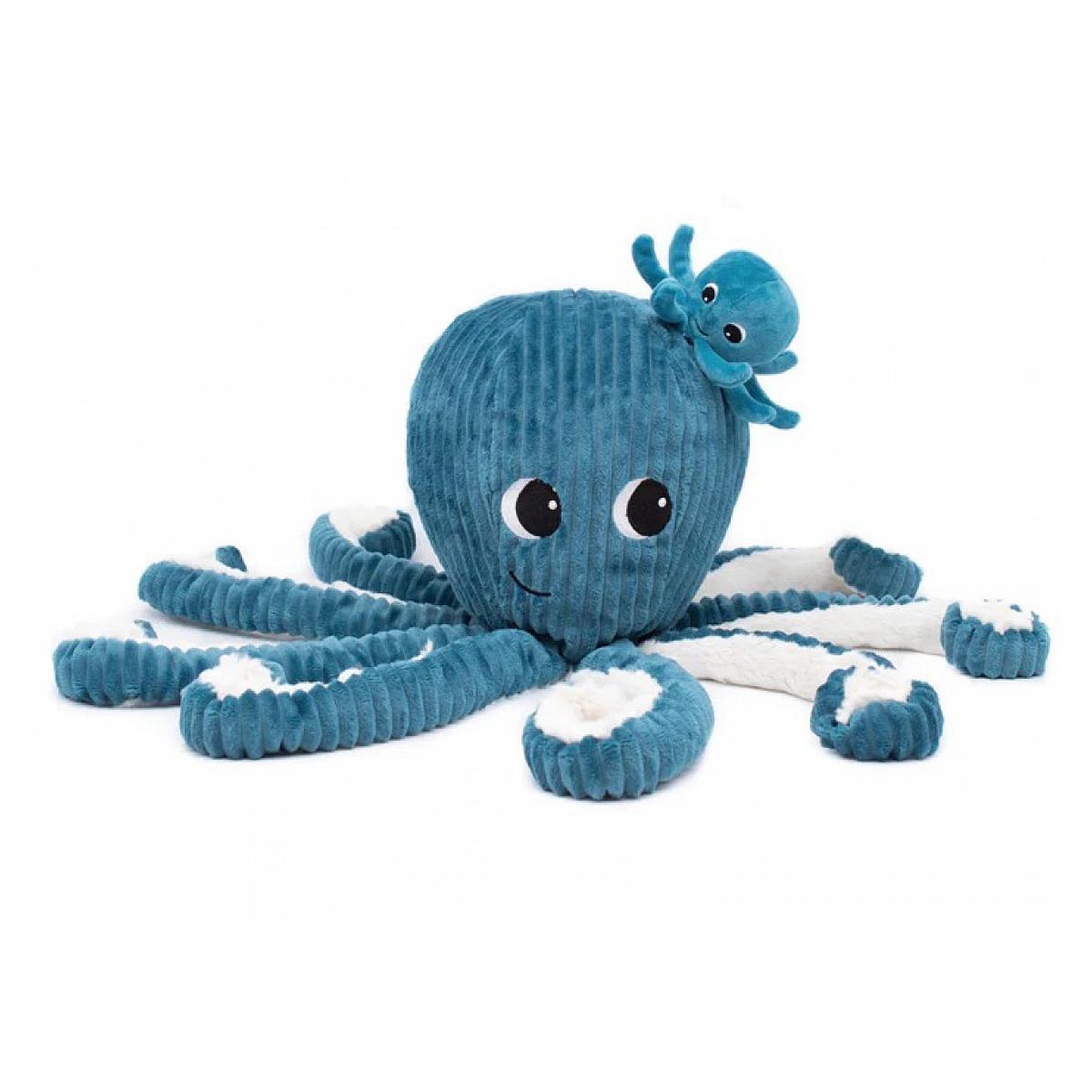 Globe Trotoys ptipotos pieuvre maman et bebe bleu