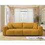 Voir la diapositive 1 : BEST MOBILIER Nicole - canapé droit 4 places convertible avec coffre en tissu