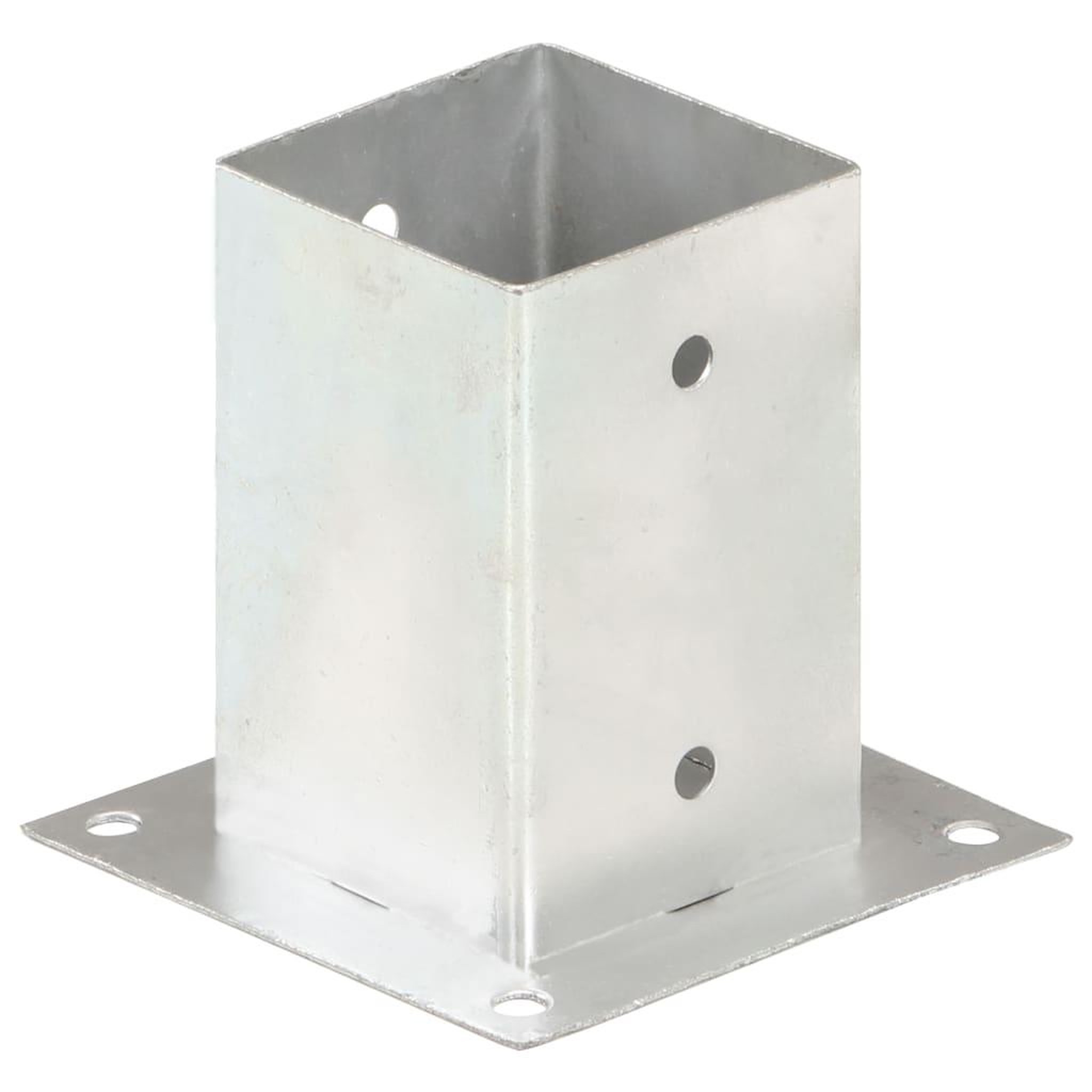 Voir la diapositive 2 : VIDAXL Ancres de poteau 4 pcs Metal galvanise 91 mm