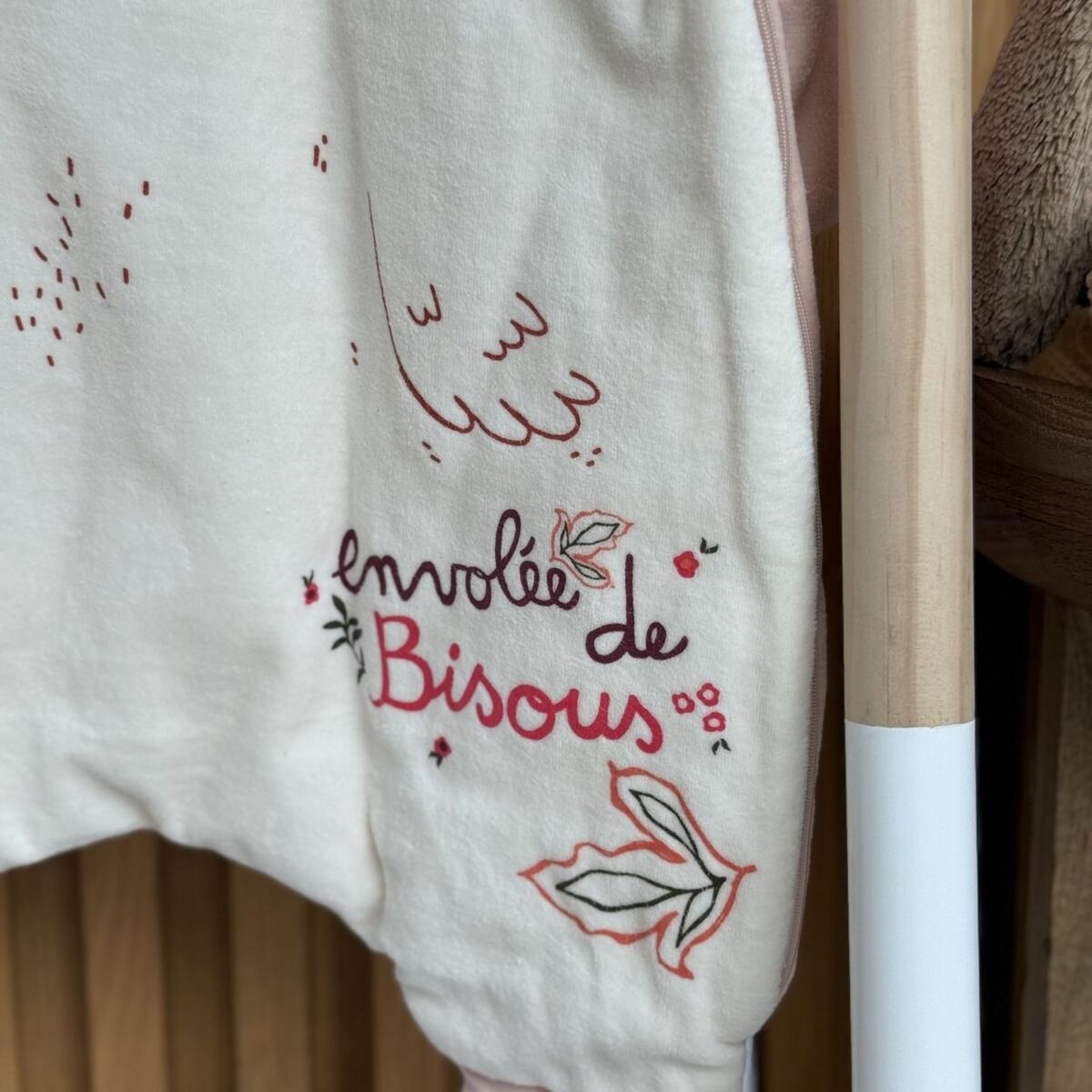 Petit Béguin Turbulette d'hiver en velours avec pieds retroussables et manches amovibles Manouk