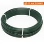 Voir la diapositive 2 : LINXOR Fil de tension en acier galvanisé plastifié pour grillage ou autre - 50 m x 2.2mm Ø - Vert