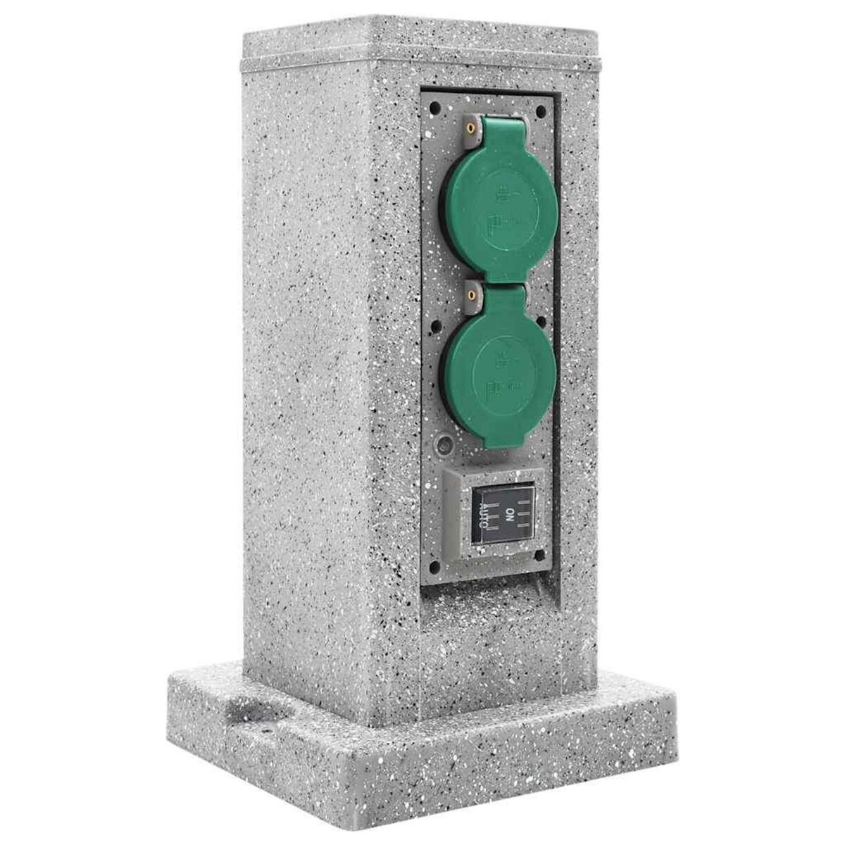 VIDAXL Prise de jardin avec pilier de capteur crepusculaire Plastique