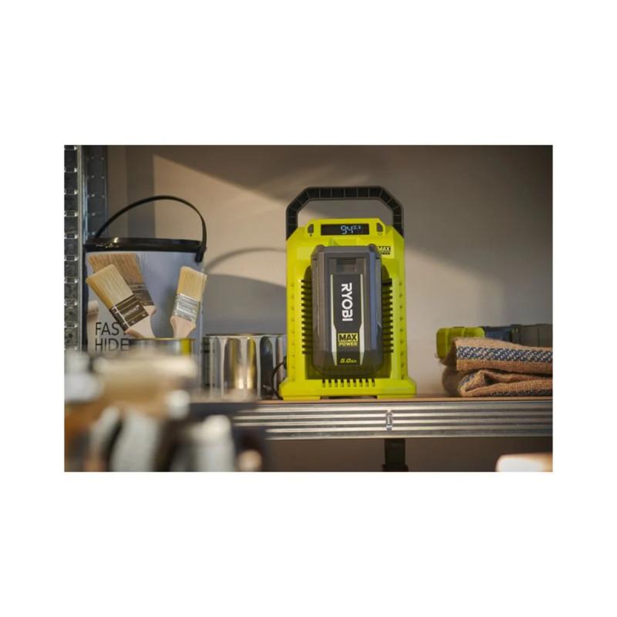 Voir la diapositive 2 : Ryobi Chargeur ultra rapide à variateur de courant 36v ryobi - 10ah - ry36c10a-0
