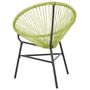 Voir la diapositive 4 : VIDAXL Chaise de jardin Acapulco Resine tressee Vert