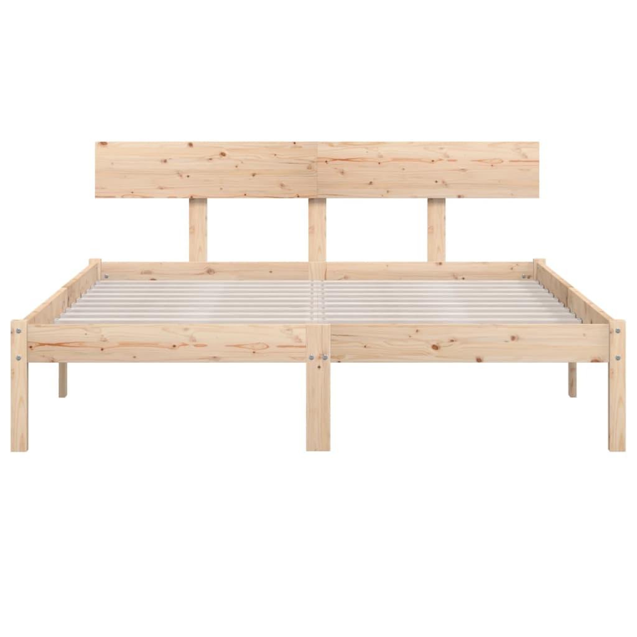 Voir la diapositive 4 : VIDAXL Cadre de lit sans matelas bois massif