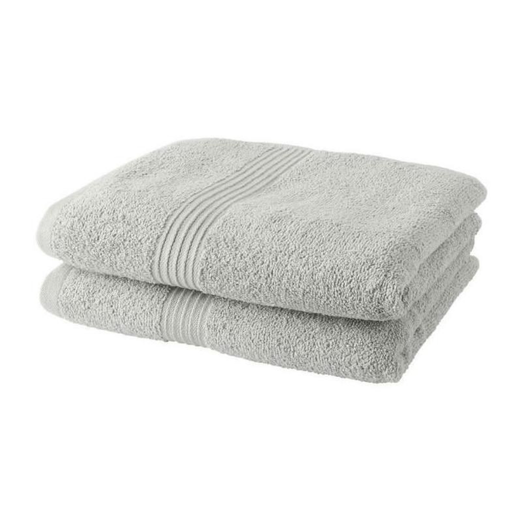 Today Lot de 2 serviettes de toilette TODAY 50x90 cm 100% Coton - Craie
