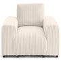 Voir la diapositive 1 : LISA DESIGN Garance - fauteuil en velours côtelé grosses côtes