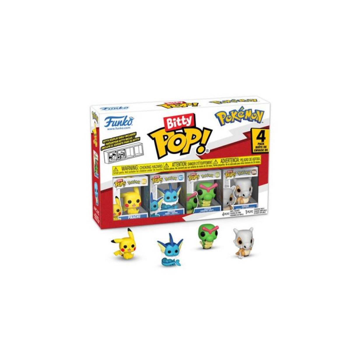Funko Pack de 4 figurines Funko Bitty Pop Pokémon Pikachu