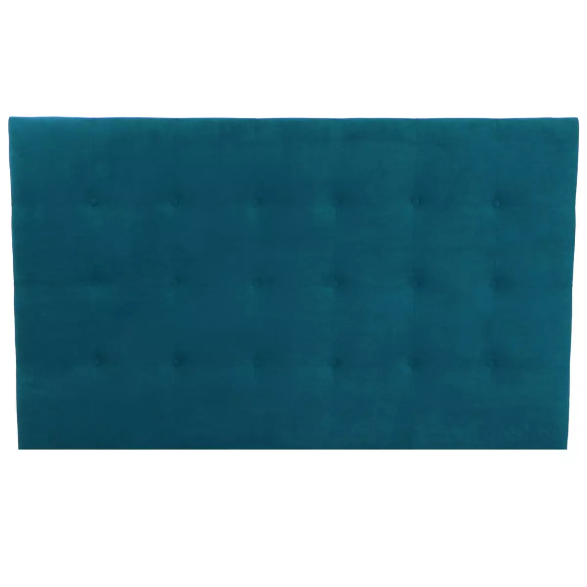 HOMIFAB Tête de lit capitonnée en velours bleu canard 140 cm - Nino