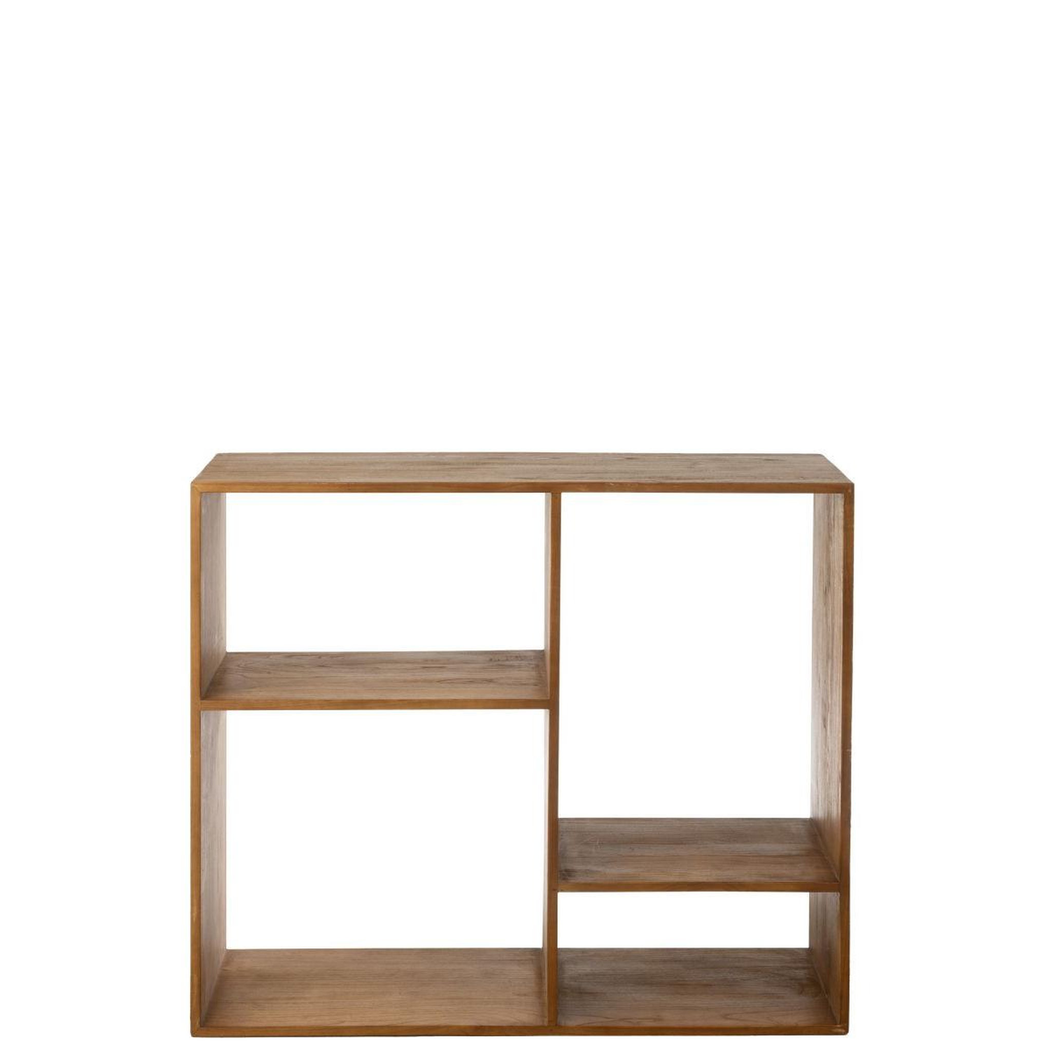 Voir la diapositive 3 : J-LINE Étagère Murale en Bois  Cub  119cm Marron