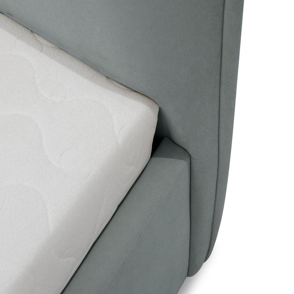 BEST MOBILIER John - lit coffre - 140x200 cm - en velours - sommier inclus