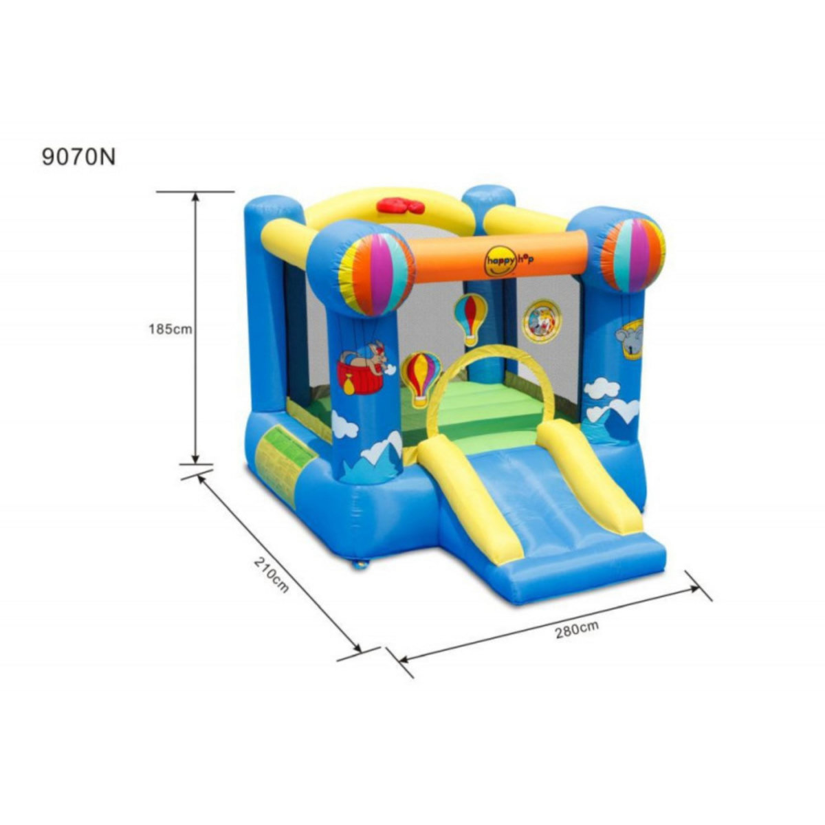 HAPPY HOP Aire de jeux gonflable ballon