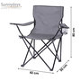 Voir la diapositive 3 : SUNNYDAYS Fauteuil de camping - Gris anthracite