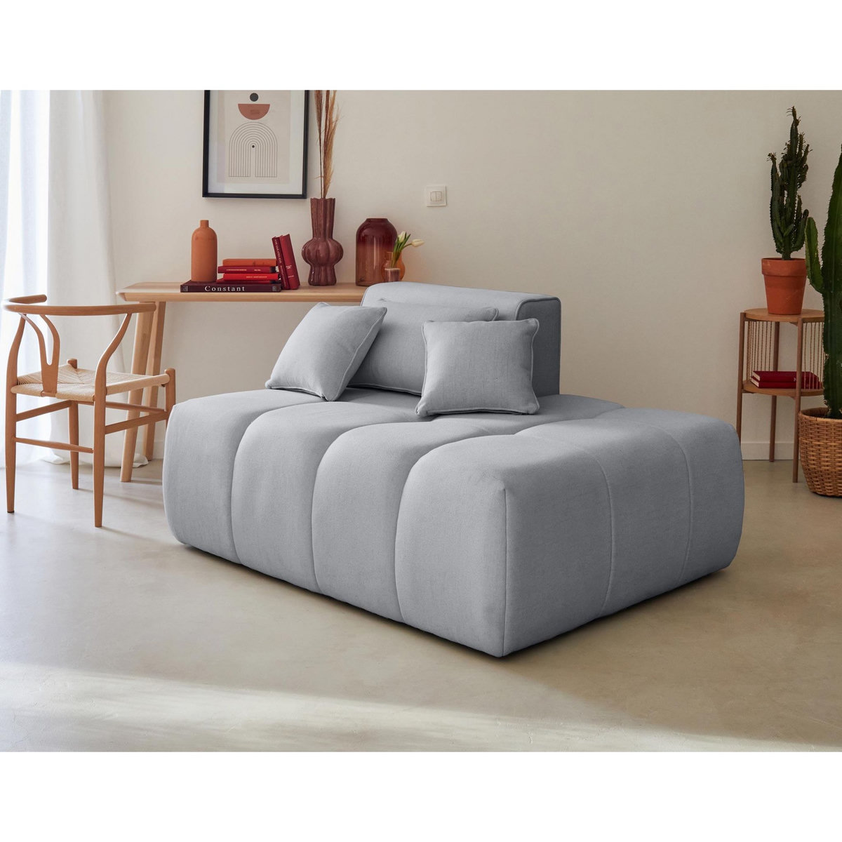 LISA DESIGN Caracas - module d'assise droit - en tissu