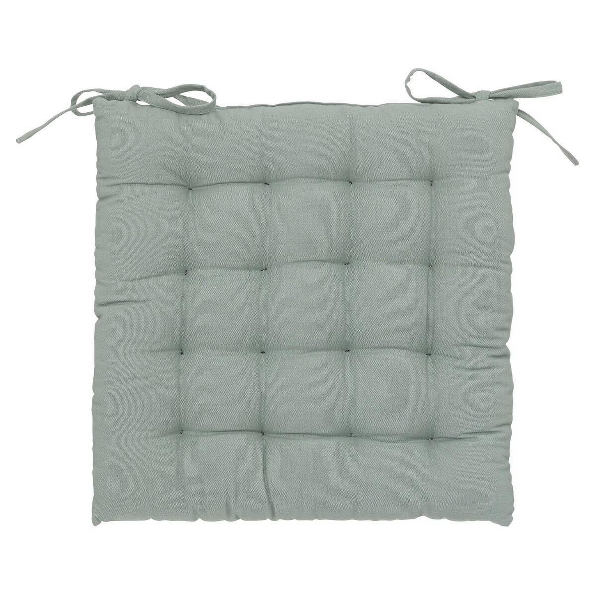 ATMOSPHERA Galette de Chaise  Loria  38x38cm Vert Céladon
