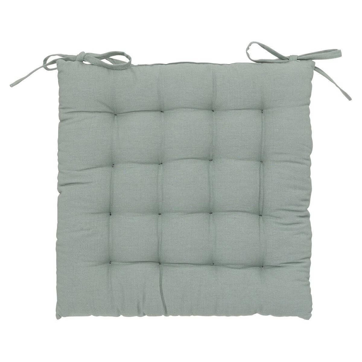 ATMOSPHERA Galette de Chaise  Loria  38x38cm Vert Céladon