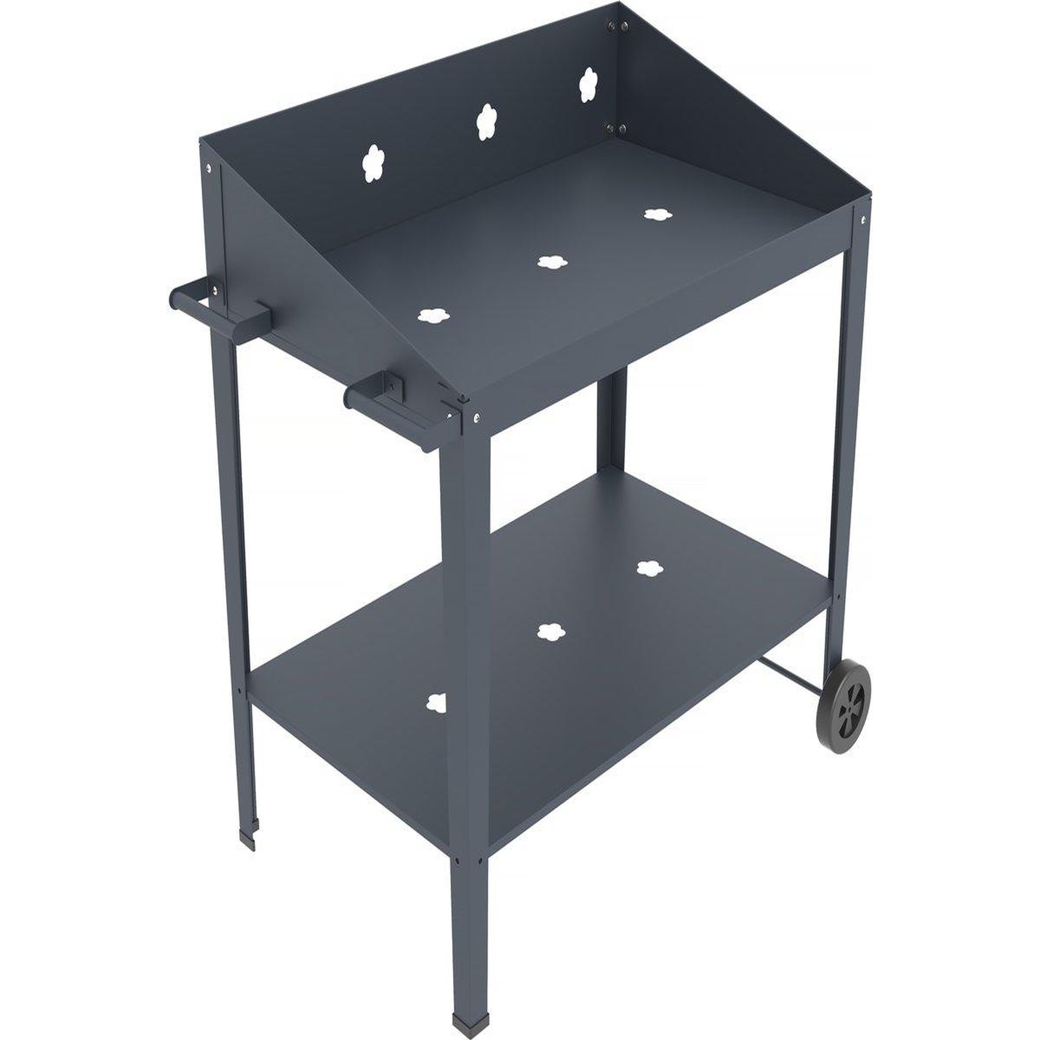 Voir la diapositive 1 : Habitat et Jardin Table de rempotage métal  Orchidée  - 90 x 55 x 90 cm - Gris