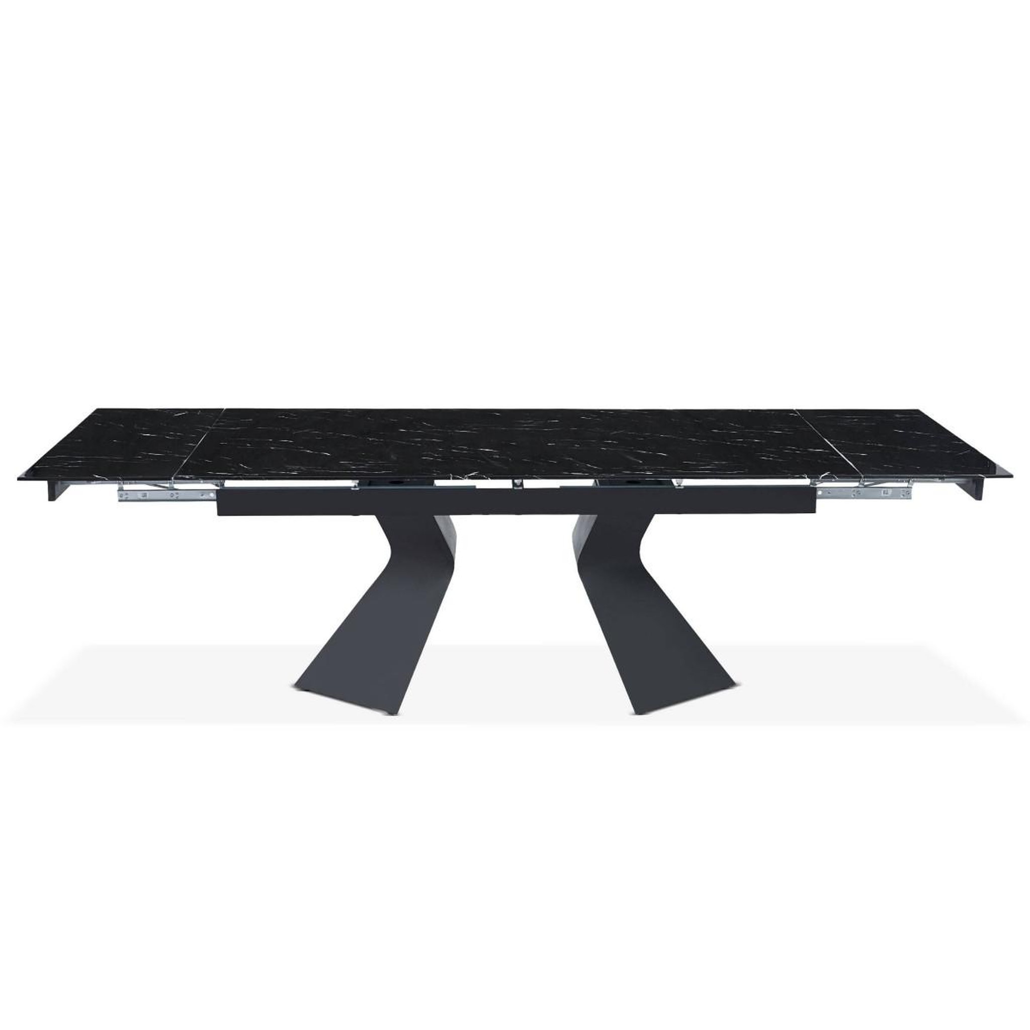 Voir la diapositive 2 : Paris Prix Table à manger extensible  lynda  180-260cm noir