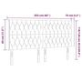 Voir la diapositive 6 : VIDAXL Tete de lit avec oreilles Creme 203x16x118/128 cm Tissu