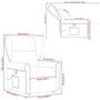 Voir la diapositive 6 : VIDAXL Fauteuil de massage inclinable Gris fonce Tissu