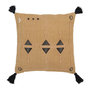 Voir la diapositive 1 : Paris Prix Coussin Déco Triangle  Bali  50x50cm Naturel & Noir