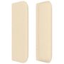 Voir la diapositive 4 : VIDAXL Tete de lit avec oreilles Creme 83x16x78/88 cm Tissu