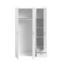 Voir la diapositive 5 : Armoire 3 portes 2 tiroirs L120cm DAISY