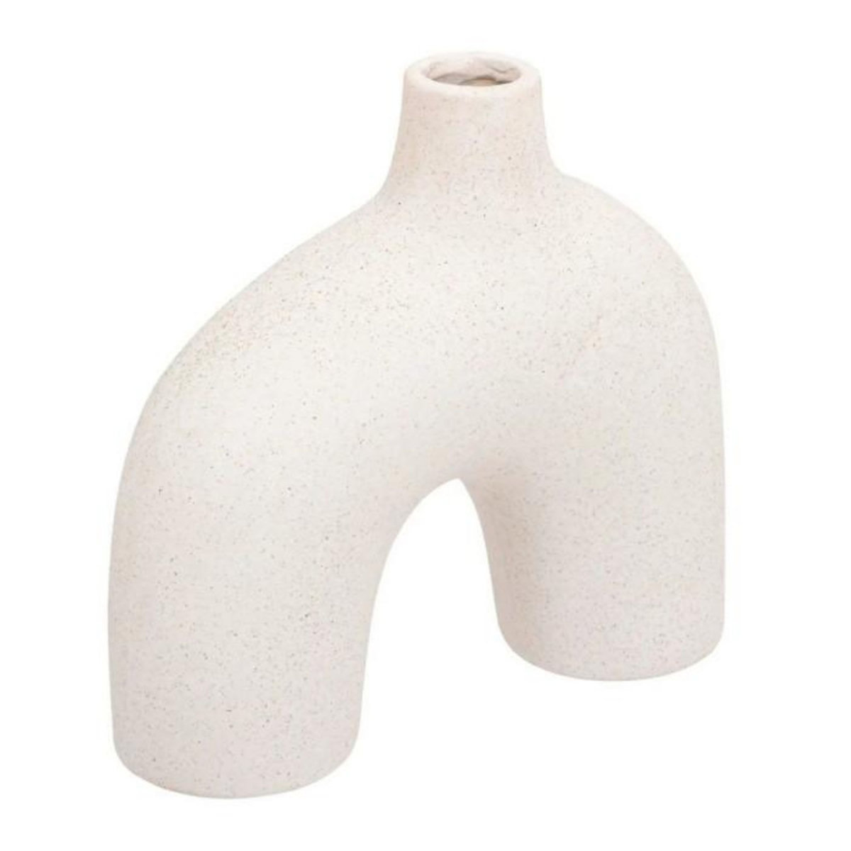 ATMOSPHERA Vase Design en Céramique  Asy  18cm Blanc