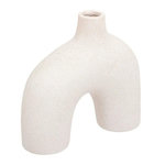 ATMOSPHERA Vase Design en Céramique  Asy  18cm Blanc