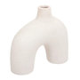Voir la diapositive 1 : ATMOSPHERA Vase Design en Céramique  Asy  18cm Blanc