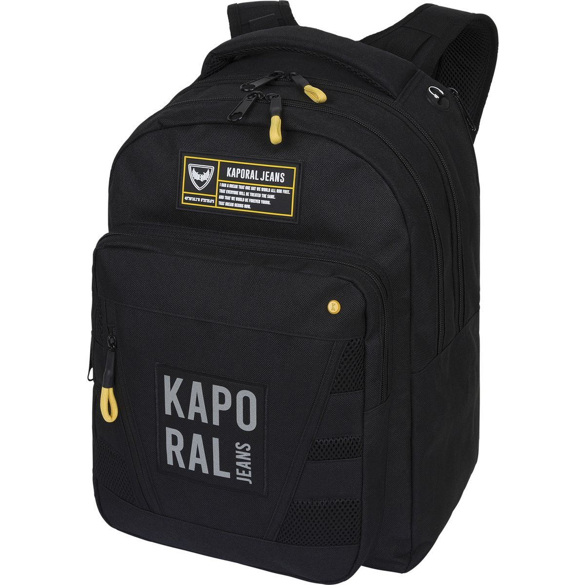 KAPORAL Sac à dos 2 compartiments 43 cm noir 