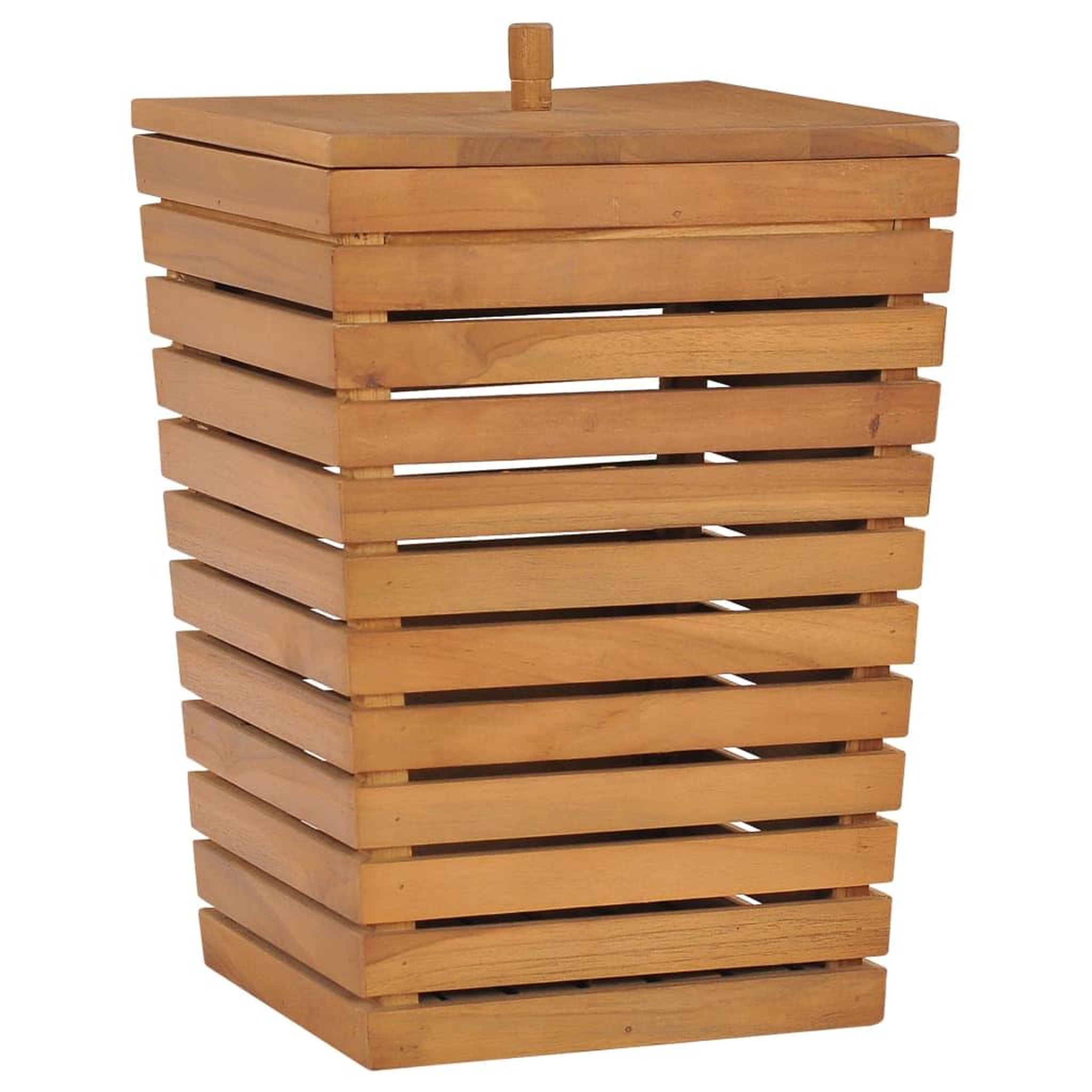 VIDAXL Panier a linge 30x30x45 cm bois de teck massif