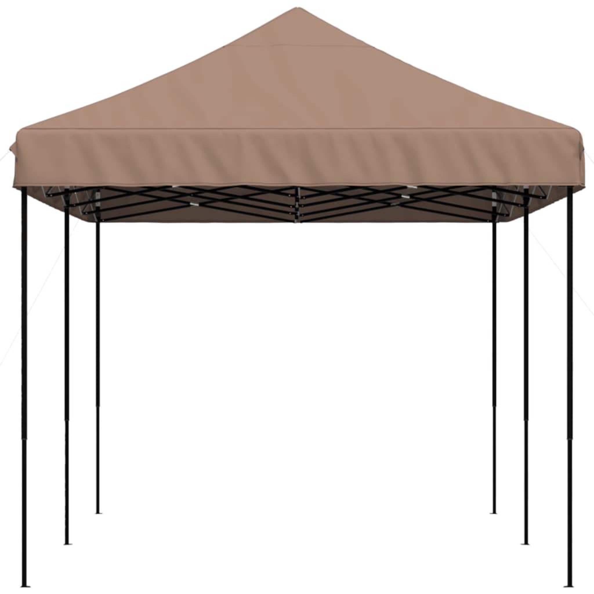 Voir la diapositive 4 : VIDAXL Tente de reception pliable escamotable marron 580x292x315 cm