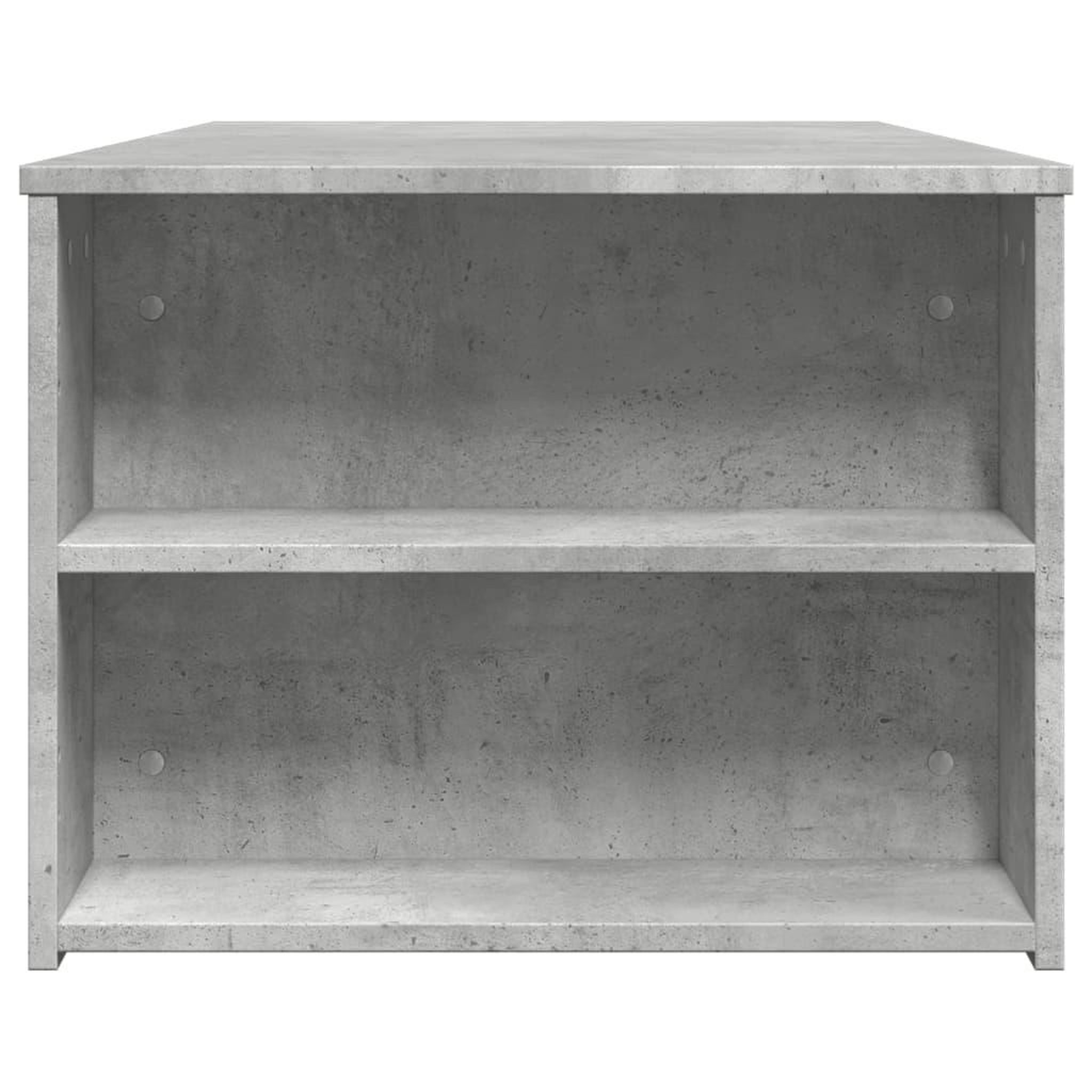 Voir la diapositive 5 : VIDAXL Table basse gris beton 102x55x42 cm bois d'ingenierie