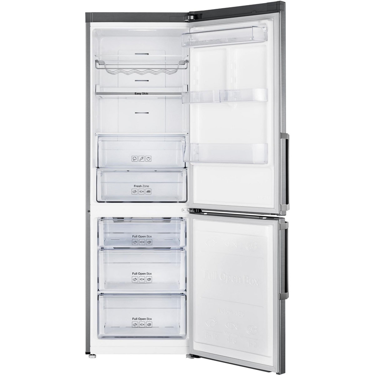 Samsung Réfrigérateur combiné 60cm 328l a++ nofrost inox - rb33j3315sa