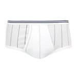 Eminence Slip taille haute ouvert Coton mercerisé. Coloris disponibles : Bleu, Blanc