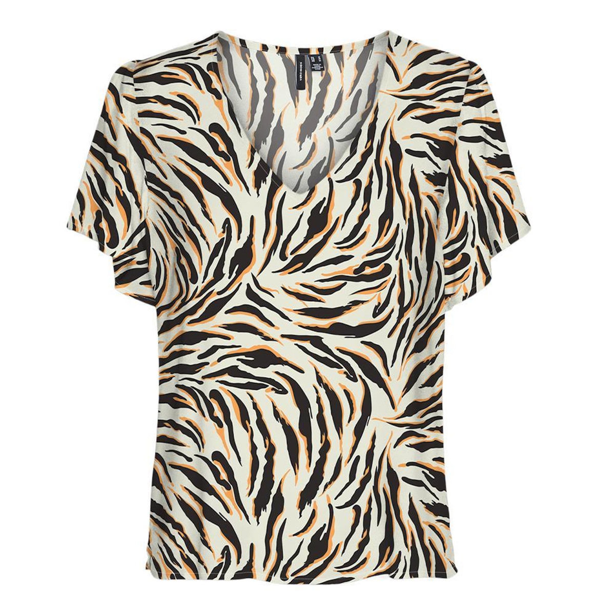 Vero Moda T-Shirt Blanc/Noir Femme Vero Moda Easy Joy