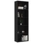 Voir la diapositive 3 : VIDAXL Bibliotheque a 5 niveaux Noir 60x30x189 cm Bois d'ingenierie